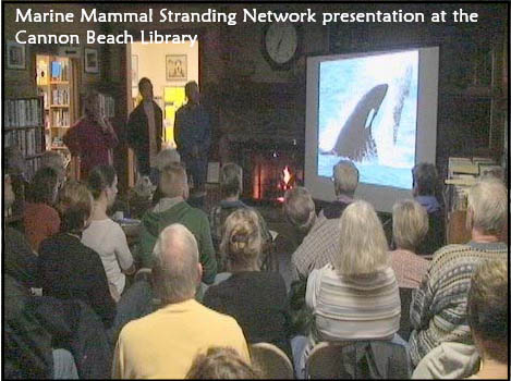 Marine Mammal Stranding Network presentation at the
Cannon Beach Library